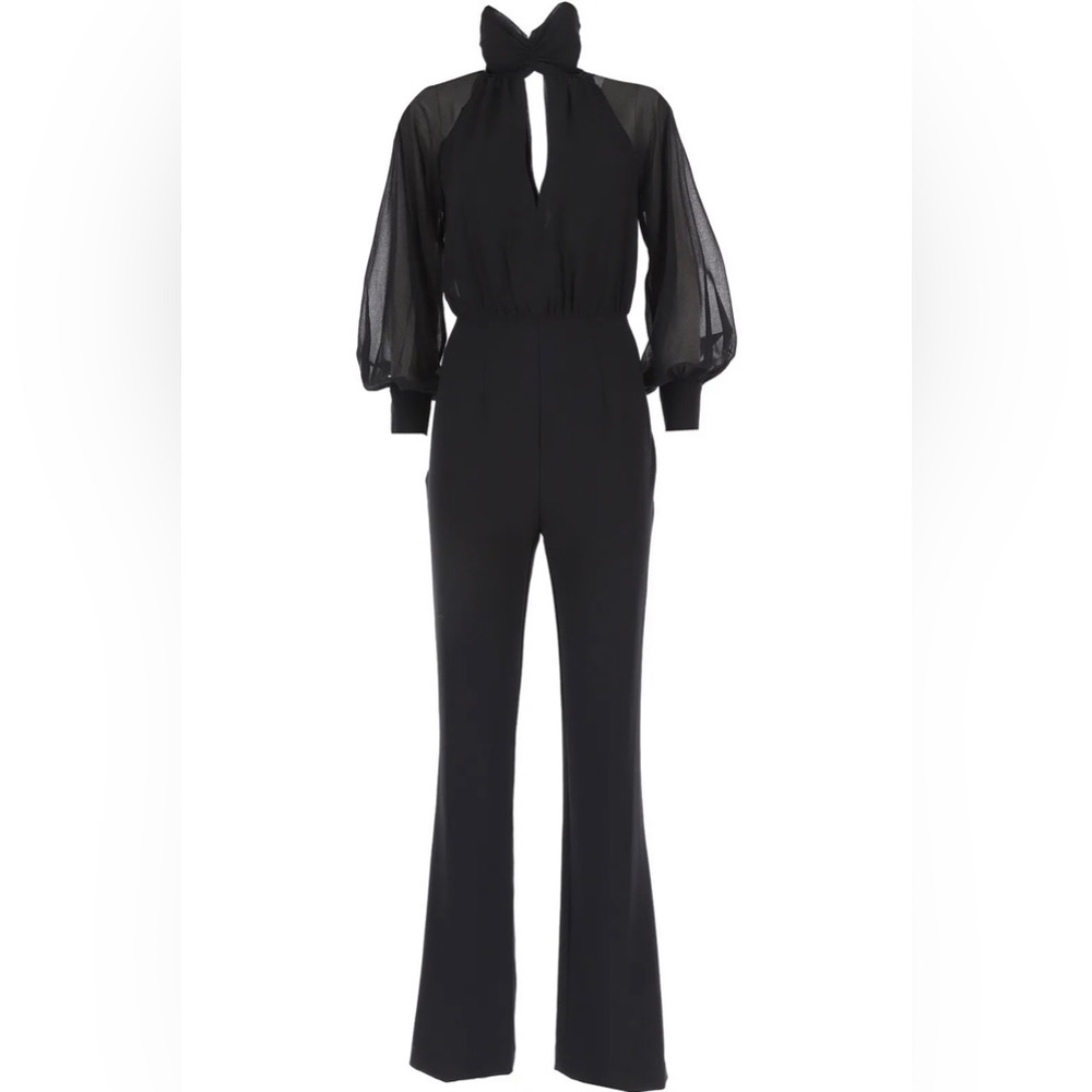 Guess Marciano Forget Me Not Long Sleeve Wide Leg Jumpsuit